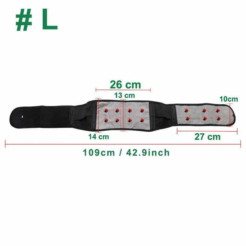 Self heating Magnetic Therapy Back Waist Support Belt