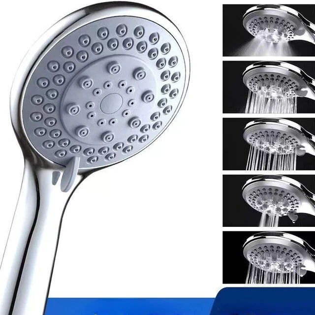 High Pressure Shower Head 5 Settings Handheld Shower Heads Spray With 5 FT Hose