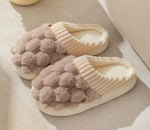 Men's And Women's Fashion Household Indoor Warm Non-slip Plush Slippers