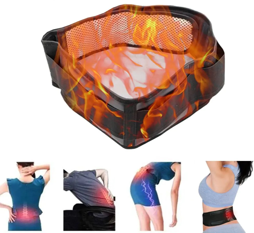 Self heating Magnetic Therapy Back Waist Support Belt